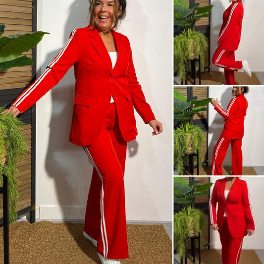 Women's Fashion Jacket & Pants Two Piece Set