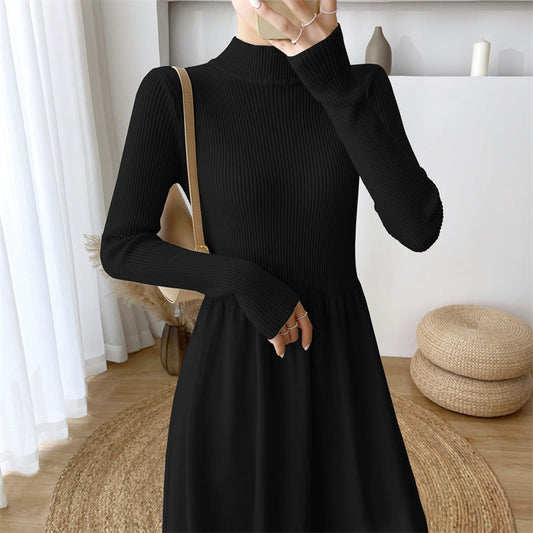 🎅Christmas Pre-sale🎁Gentle Style French Long Sleeve Knit Dress