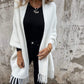 Women's Long Sleeve Casual Tassel Shawl Coat（50% OFF）