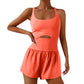 Women Athletic Romper One-piece Jumpsuit Shorts（50% OFF）