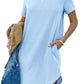 Women's Casual Short Sleeve T Shirt Dress（50% OFF）