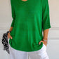 💖50% OFF💖Solid Color Knitted V-neck Top