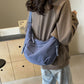 Designer Direct Sales👜Women's Fashion Plain Color Nylon Crossbody Hobo Bag