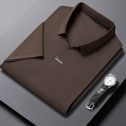 🎉Hot Sale👕Men's Casual Lapel Breathable Wrinkle-free T-shirt