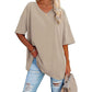 Women's Casual Loose V-neck T-shirt👚