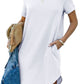 Women's Casual Short Sleeve T Shirt Dress（50% OFF）