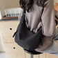 Designer Direct Sales👜Women's Fashion Plain Color Nylon Crossbody Hobo Bag