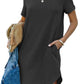 Women's Casual Short Sleeve T Shirt Dress（50% OFF）