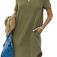 Women's Casual Short Sleeve T Shirt Dress（50% OFF）