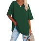 Women's Casual Loose V-neck T-shirt👚