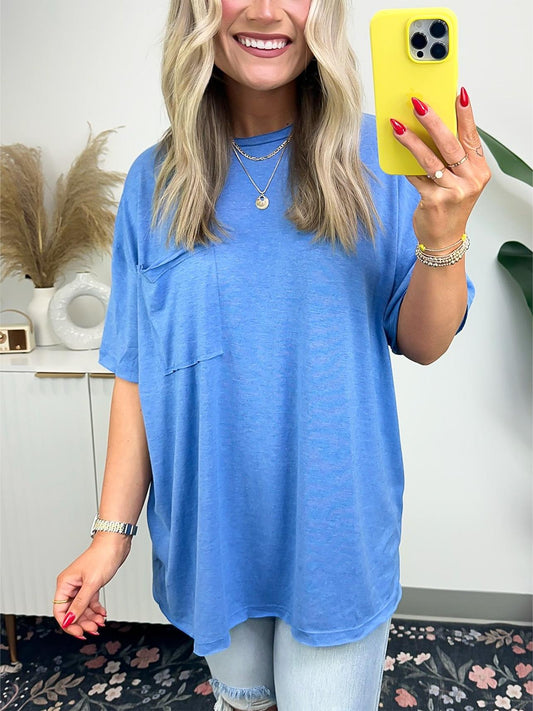 🌸Spring Specials🌸Women's Raw Edge Boxy Tee