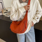 Designer Direct Sales👜Women's Fashion Plain Color Nylon Crossbody Hobo Bag