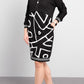 Women's Zip Printed Slim-fit Casual Dress
