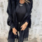 Women's Long Sleeve Casual Tassel Shawl Coat（50% OFF）