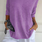 💖50% OFF💖Solid Color Knitted V-neck Top