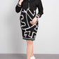 Women's Zip Printed Slim-fit Casual Dress