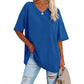 Women's Casual Loose V-neck T-shirt👚