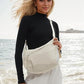 Designer Direct Sales👜Women's Fashion Plain Color Nylon Crossbody Hobo Bag