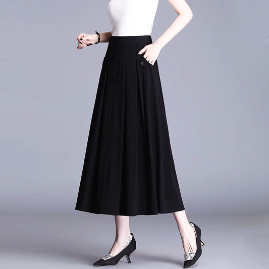 [Gift for Women] Fall High-waist Draping Casual Pleated Skirt