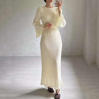 New Elegant Flare Sleeves Dress - Timeless & Flattering