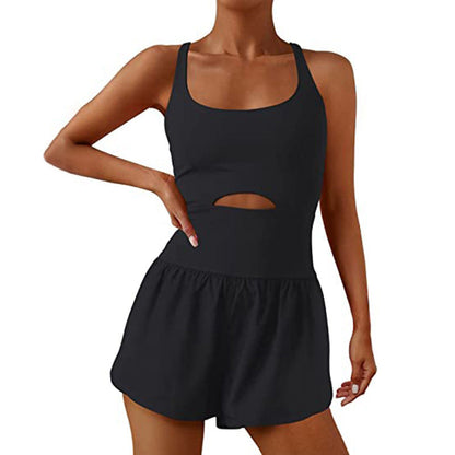 Women Athletic Romper One-piece Jumpsuit Shorts（50% OFF）