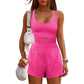 Women Athletic Romper One-piece Jumpsuit Shorts（50% OFF）