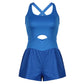 Women Athletic Romper One-piece Jumpsuit Shorts（50% OFF）