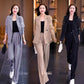 Simple Buttoned Flowy Blazer Suit（50% OFF）