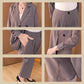 Simple Buttoned Flowy Blazer Suit（50% OFF）