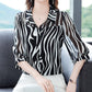Women's Thin Chiffon Striped Sunscreen Top（50% OFF）