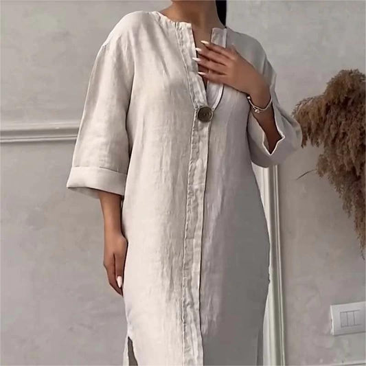 🎉Last Day Promotion 50% OFF💃Casual Breathable V-Neck Dress