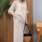 Women's Casual Cotton Linen Two-Piece Set（50% OFF）