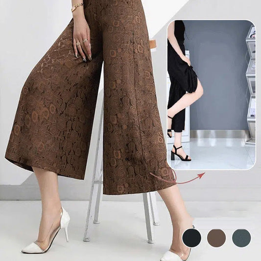 Women's Casual Breathable High Waist Wide Leg Pants