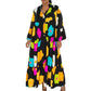 Retro Loose Long-Sleeved Pleated Long Dress（50% OFF）