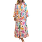 Retro Loose Long-Sleeved Pleated Long Dress（50% OFF）
