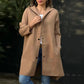 Single Breasted Hooded Coat for Women【Free Shipping】