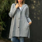 Single Breasted Hooded Coat for Women【Free Shipping】