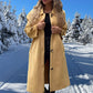 🍁Wrap you in warmth-Women's Button-Down Long Solid Color Coat
