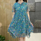 Women's Sweet Floral Plus Size Dress