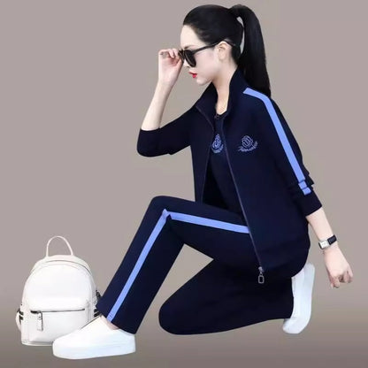 Women's Casual Zip Up Sweatsuit Set