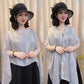 Women's Versatile Multi-Way Sheer Shawl Blouse（50% OFF）