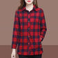 🍂Fall Specials🍂Soft Plaid Button-Down Lapel Top with Pockets
