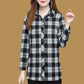 🍂Fall Specials🍂Soft Plaid Button-Down Lapel Top with Pockets