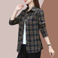 🍂Fall Specials🍂Soft Plaid Button-Down Lapel Top with Pockets