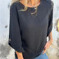 Women's Casual Round Neck Jacquard Top（50% OFF）