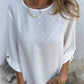 Women's Casual Round Neck Jacquard Top（50% OFF）