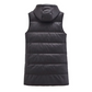 Warm PU Leather Long Hooded Vest（50% OFF）