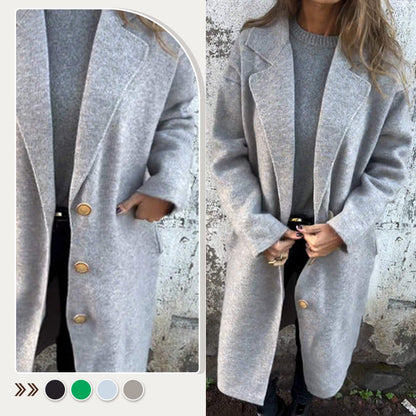 🌸Hot Sale 50% OFF🌸Women's Long-sleeve Tweed Lapel Coat