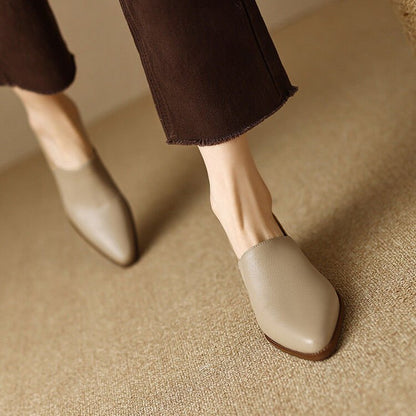 Women's Vintage Pointed Toe Slip-On Soft Shoes（50% OFF）