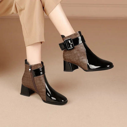 Women's High-Gloss Ankle Boots（50% OFF）